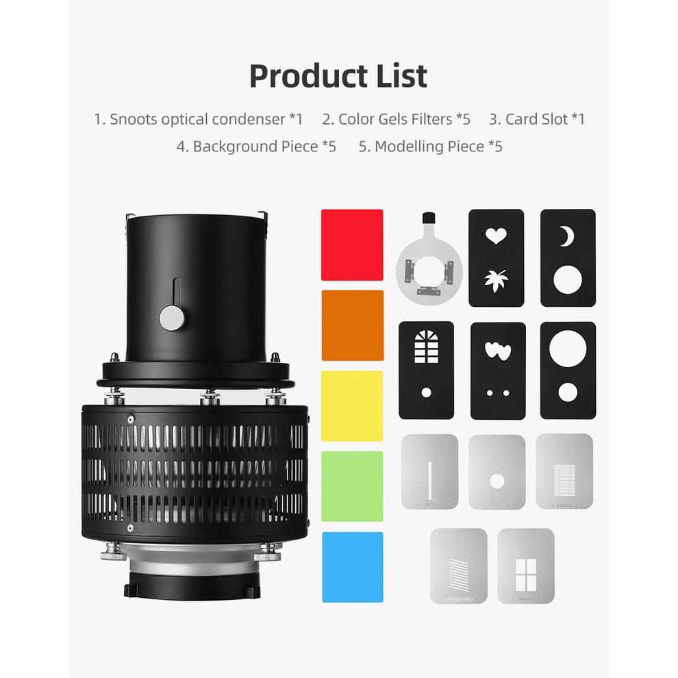 Refutuna Gobo Mod Conical Snoot Photo Optical Condenser with Special ...