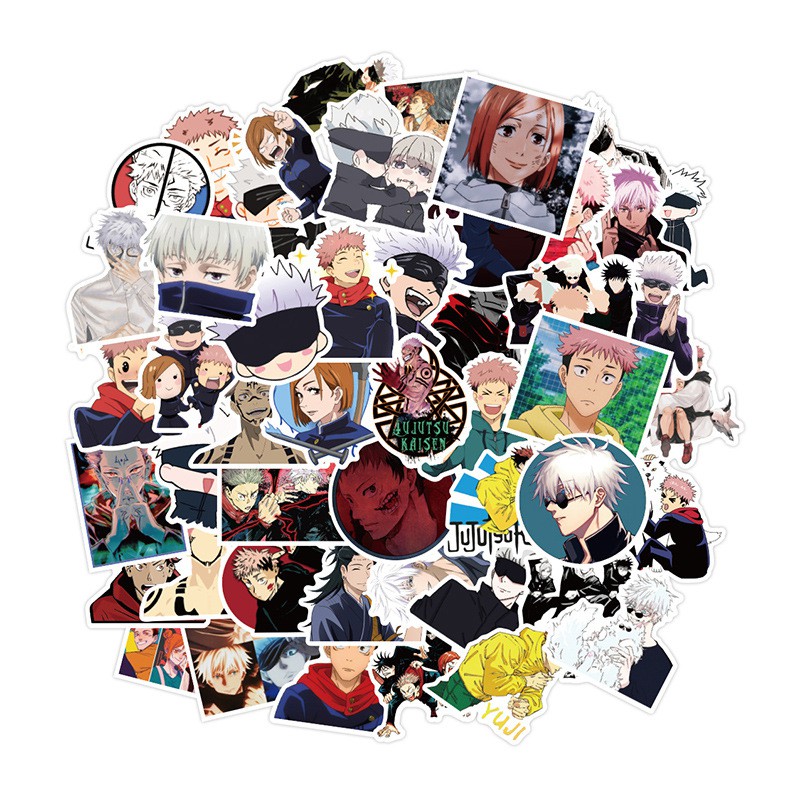 100/50/25/10PCS Anime Jujutsu Kaisen Sticker Sorcery Fight Stickers ...