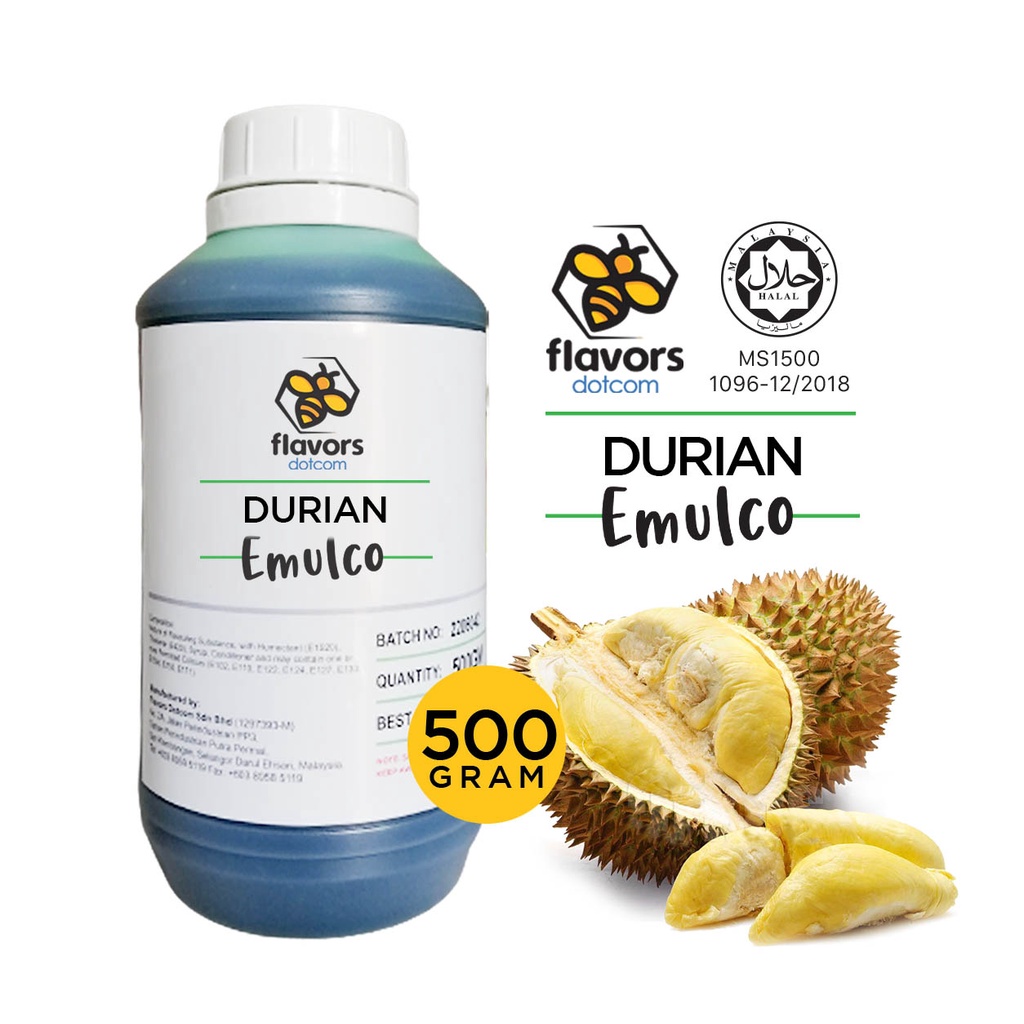 [HALAL] Flavors Durian Emulco (500g) Shopee Malaysia