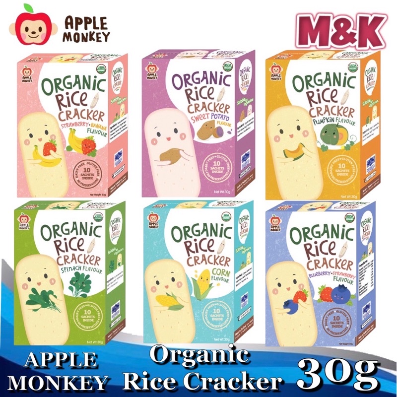Apple Monkey Rice Cracker 30g (Expiry Date: Feb 2023) | Shopee Malaysia