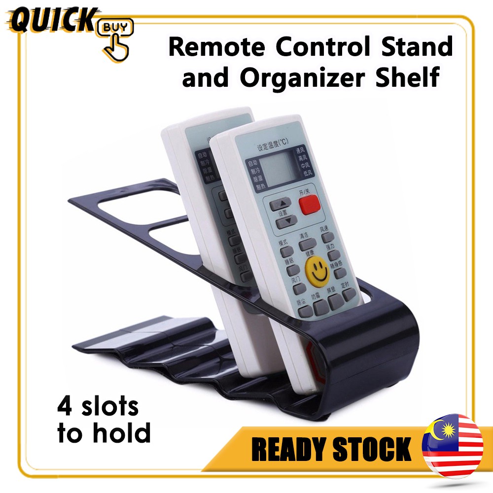QuickBuy Remote Control Stand and Organizer Shelf- Black | Shopee Malaysia