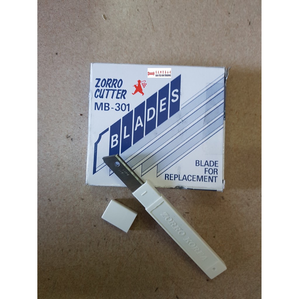 ZORRO CUTTER MB-301 (BLADE FOR REPLACEMENT) X 10BLADES | Shopee Malaysia