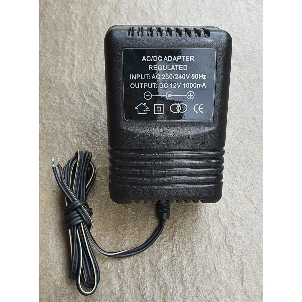 12Vdc 1A Regulated, 1A , 1.5A Switch mode , 2.1mm x 5.5mm Male Plug ...