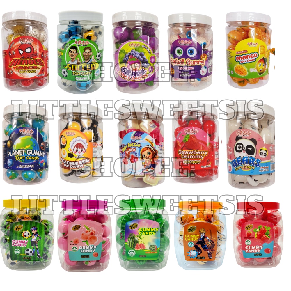 MINI SOFT FRUIT JAM GUMMY CANDY / SOFT CANDY (10G*30'S) VIRAL TIKTOK