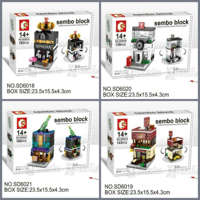 SEMBO BLOCKS STORE SERIES 3 FULL SET (COMPATIBLE) | Shopee Malaysia