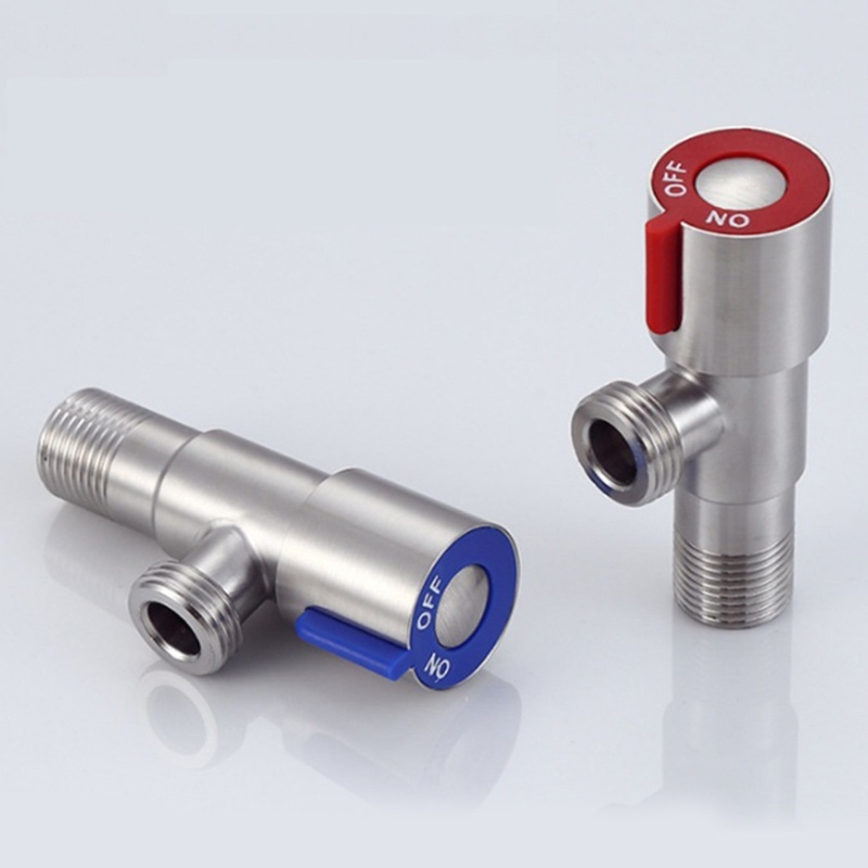 PCF* Copper Angle Stop Valve Hot and Cold Water Stop Valve Quick Open Faucet Valve for Bathroom