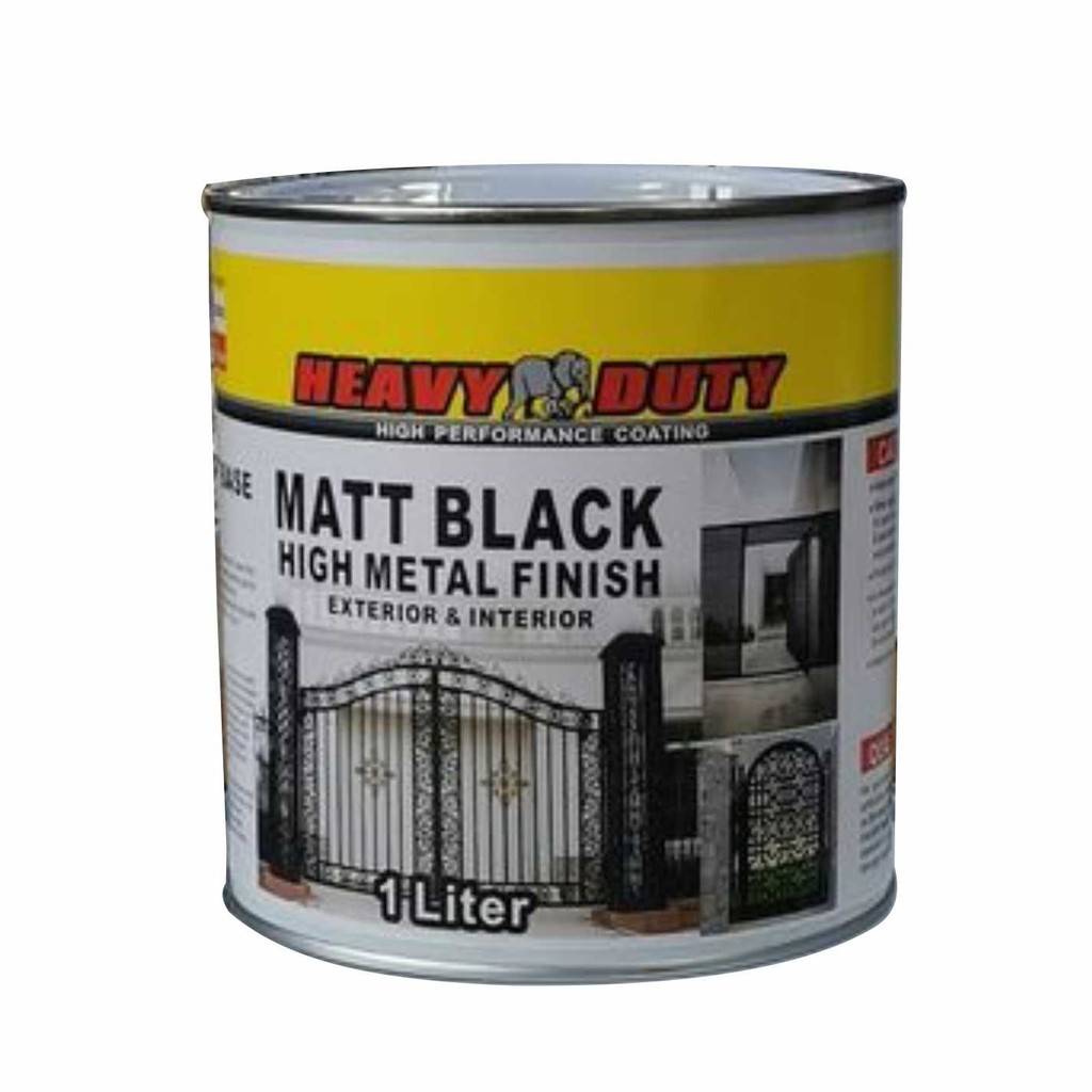 BLACK MATT PAINT FOR METAL AND WOOD ( Black Oxide Primer / Cat Hitam Mati /  Cat Besi)