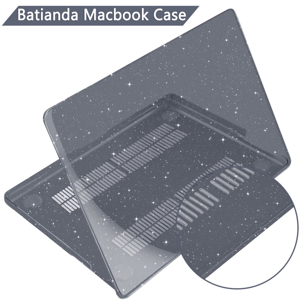 Crystal Bling Clear Hardshell Case For 2024 MacBook Pro13 Air 13 13.6 ...