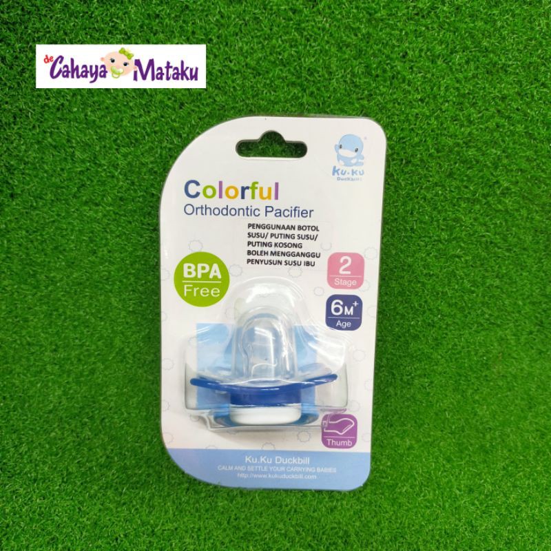 Puting Kosong Ku.Ku Duckbill/Orthodontic Pacifier Ku.Ku Duckbill ...