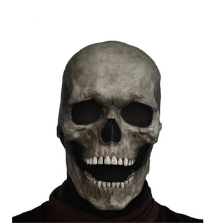 1pc Death Warrior Skull Latex Mask Full Head Devil Skull Halloween