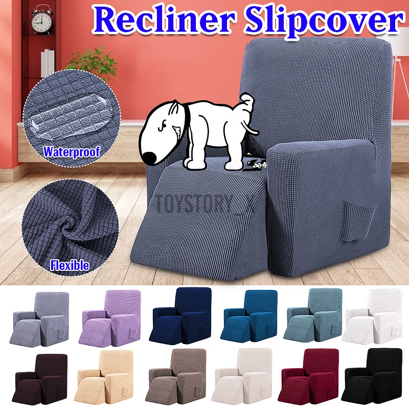 Waterproof Stretch Recliner Chair Cover Slipcover Furniture Couch Sofa Cover | Shopee Malaysia
