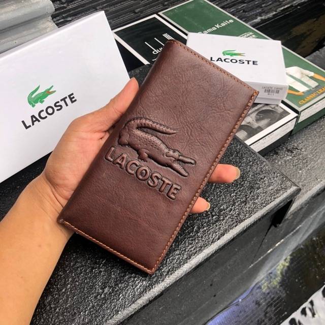 Lacoste wallet model 100 leather fireproof Shopee Malaysia