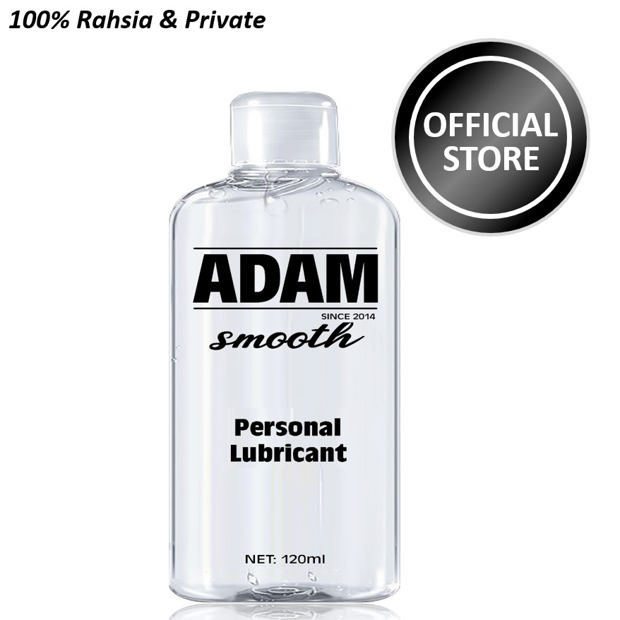 Adam Smooth lubricant lube pelincir seks lubricant sex gel 120g 120ml personal massage oil long last