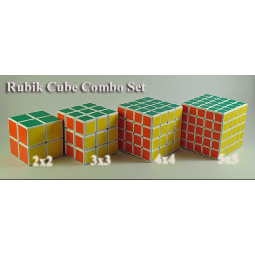 (Combo set) Professional Rubik Cube - 2x2, 3x3, 4x4, 5x5 | Shopee Malaysia