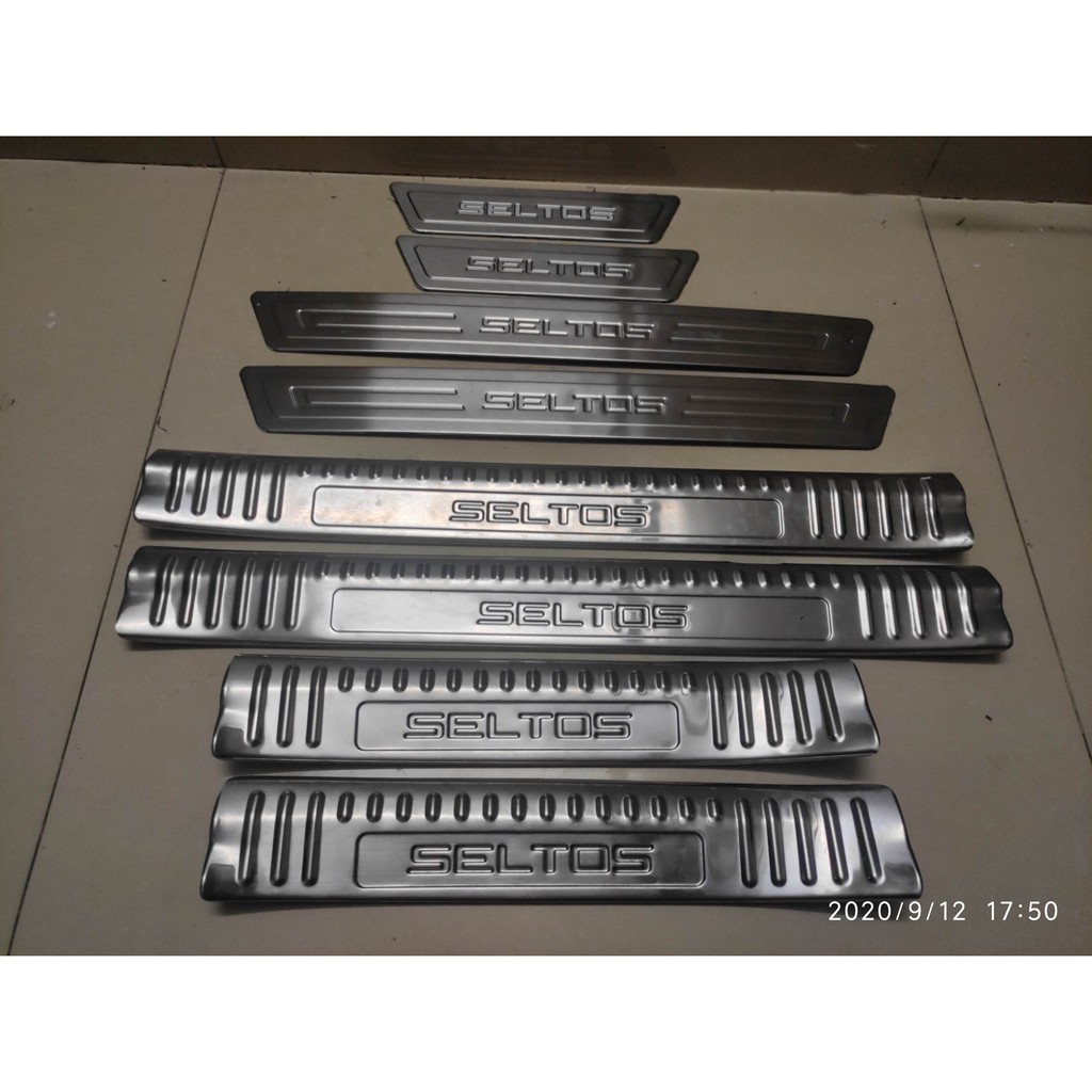 Door Sills Steps For Kia Seltos Stainless Steel Models Shopee Malaysia