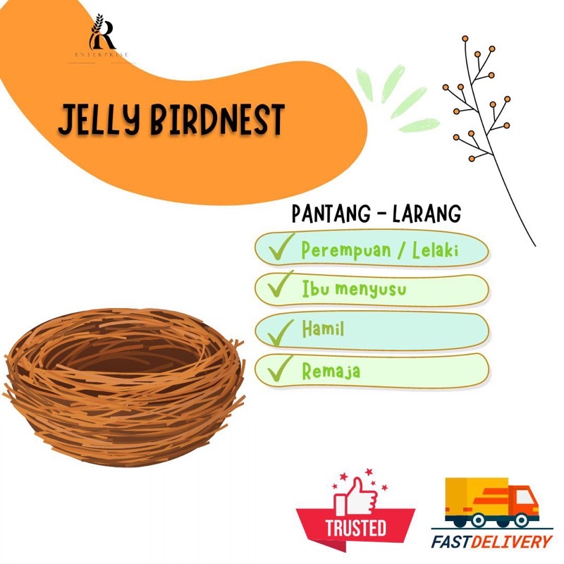 🔥 JELLY BIRD NEST 🔥 JELLY WHITENING DENGAN EXTRACT SARANG BURUNG
