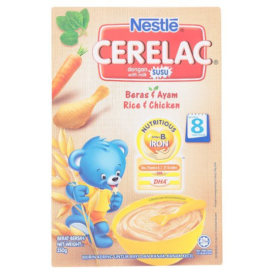 Nestlé Cerelac Rice And Chicken Infant Cereal With Milk From 8 Months