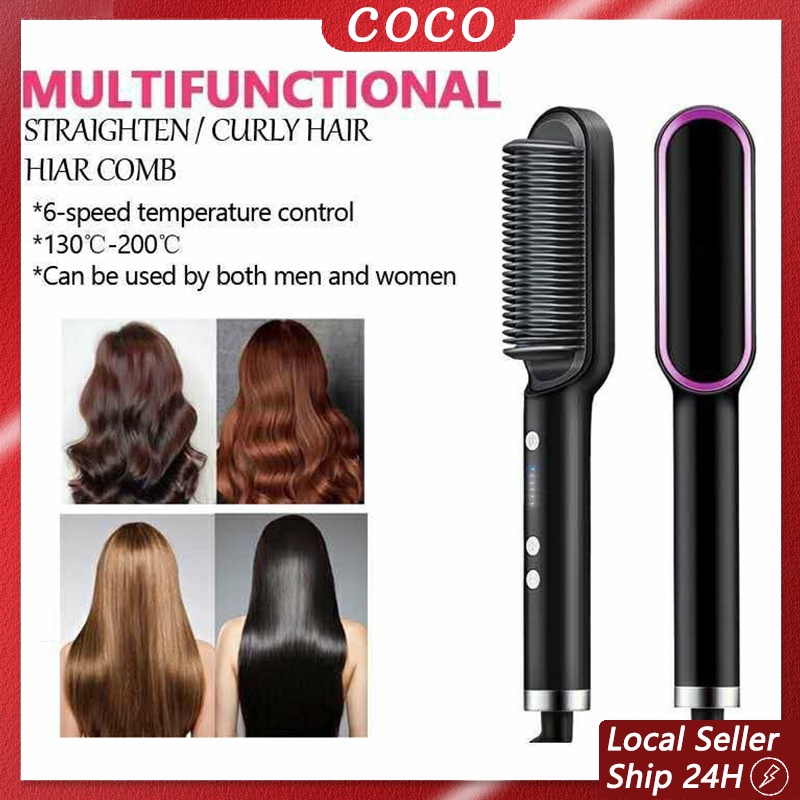 🔥Local Seller🔥Hair Straightener Straightening Styling Tool comb Heating ...