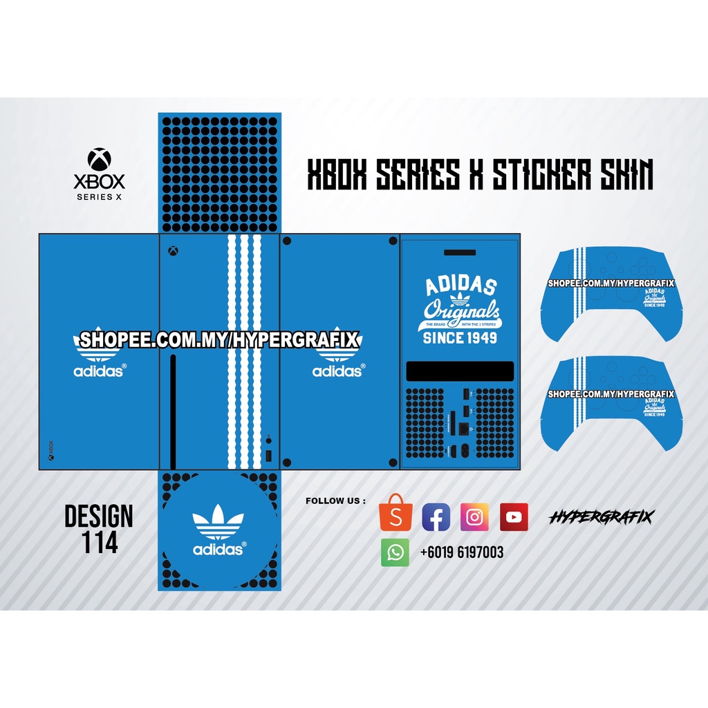 XBOX SERIES X STICKER SKIN COLOUR DESIGN 114 | Shopee Malaysia