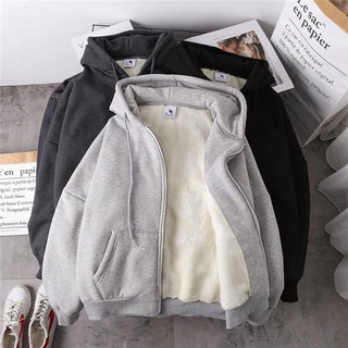 Terry Graphic Zip Up Drawstring Oversized Hoodie