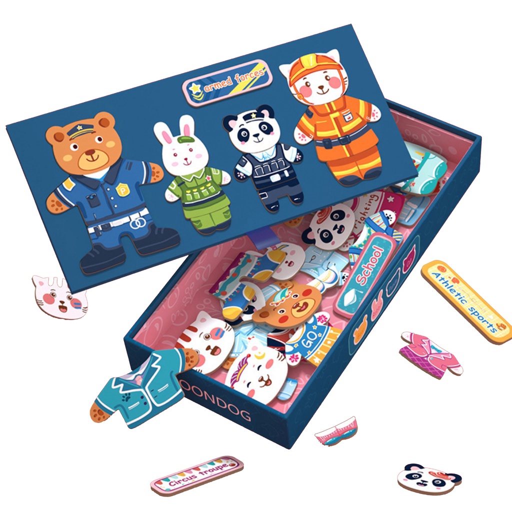 Puzzle Game Toy Board Box Educational Learning Toy Dress Up