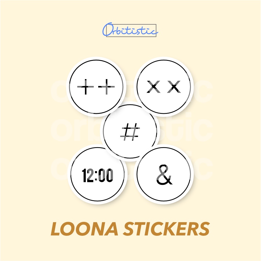 [LOONA] Album Logo Sticker (Ready Stock) | Shopee Malaysia