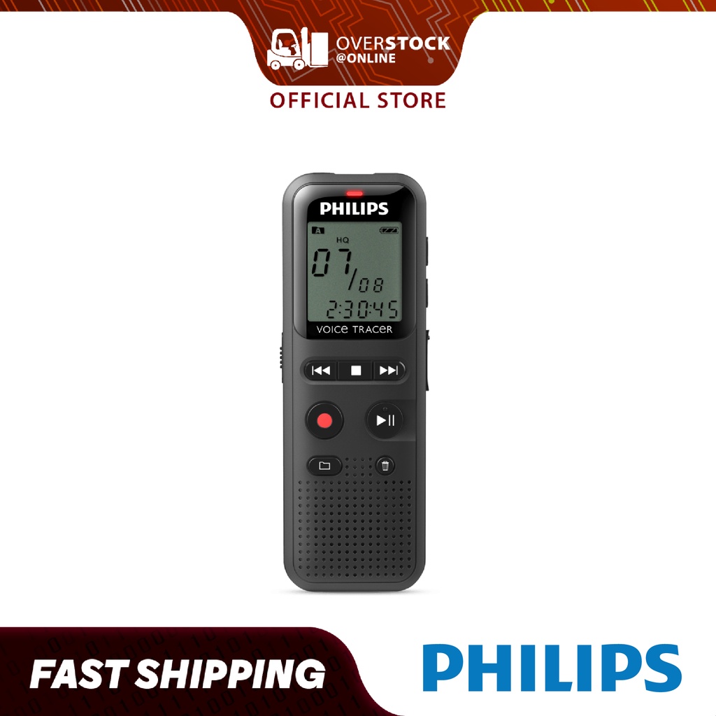 [Best seller] PHILIPS DVT1160 Memory Voice Recorder 8GB with Voice