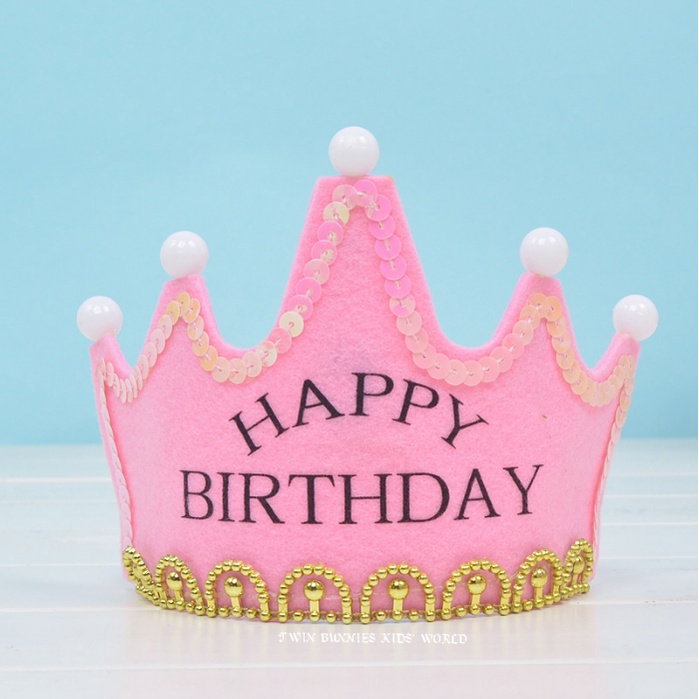 TB Kids LED Crown Happy Birthday Crown Adult Party Crown Princess Crown ...