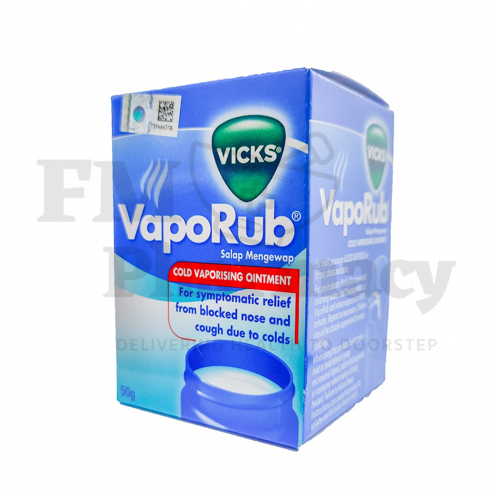 Vicks Vaporub Cold Vaporizing Ointment G Shopee Malaysia