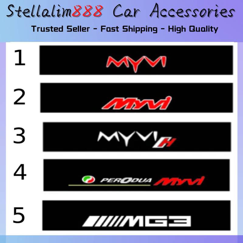 Perodua Myvi MG3 Design Front Windscreen Windshield Window Sticker ...