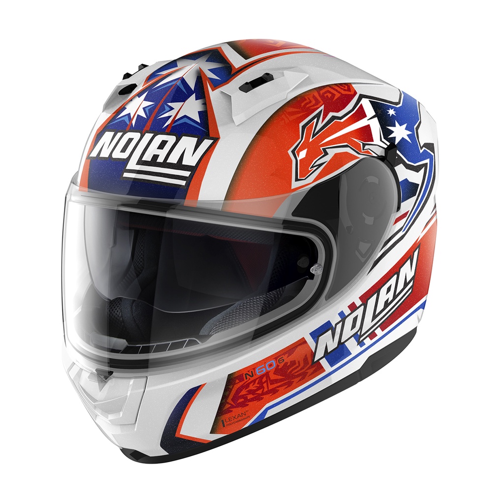 Nolan Helmet N60-6 Gemini (50 Casey Stoner Metal White) | Shopee Malaysia