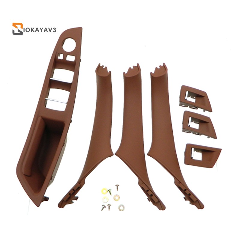 RHD Car Interior Door Handle Inner Door Panel Pull Trim Cover for Bmw