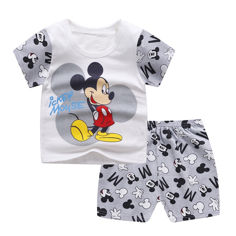 2022 Baby Kids Sport Clothing Disney Mickey Mouse Clothes Sets For Boys Costumes 100 Cotton Baby Clothes 9M 4years Old Shopee Malaysia