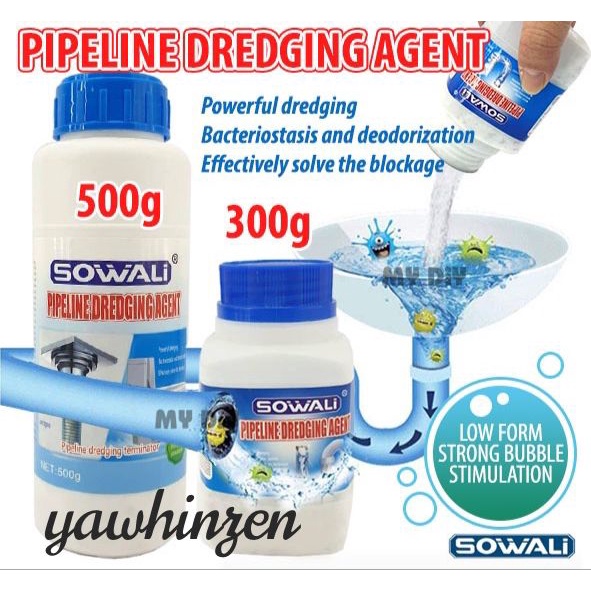 Powerful Pipe Dredging Agent, Sink and Drain Pipe Dredging Powder Pipe  Dredge Agent, Unblock Clogged Drains with Ease, Powerful Sink and Drain  Cleaner