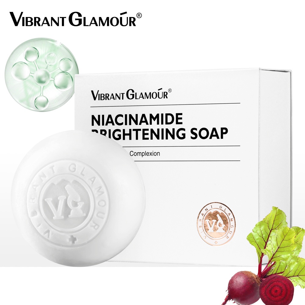 VIBRANT GLAMOUR Niacinamide Whitening Soap Deep Cleansing Exfoliator