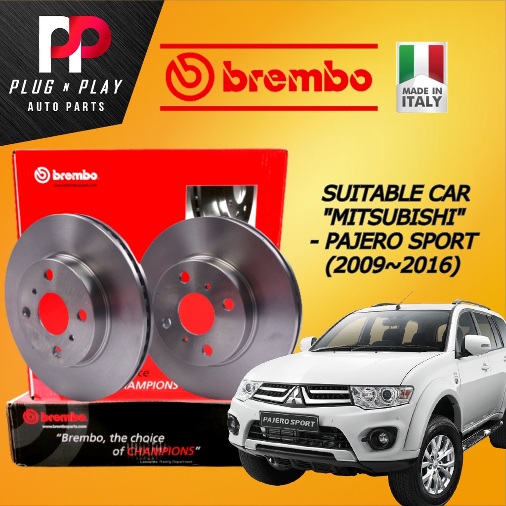 BREMBO MITSUBISHI PAJERO SPORT (20092016) FRONT OR REAR 100 ORIGINAL