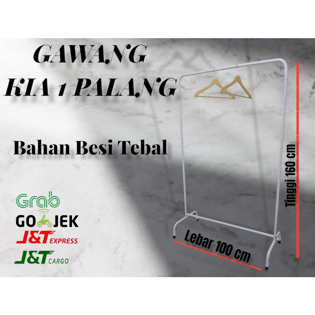 PUTIH Clothes display rack/WHITE MODEL GOAL | Shopee Malaysia