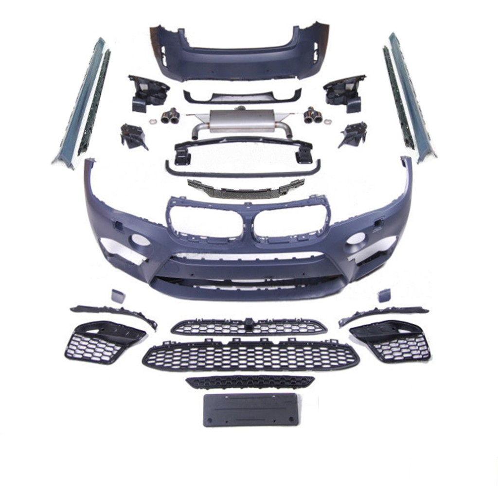 Bmw F16 X6 conversion X6M bodykit body kit front rear bumper side skirt diffuser lip grill