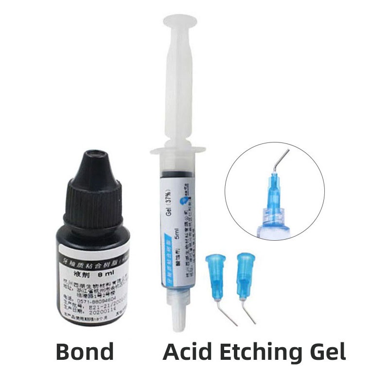 Dental Etchant Acid Etching Gel Light Cure Bond Adhesive Composite