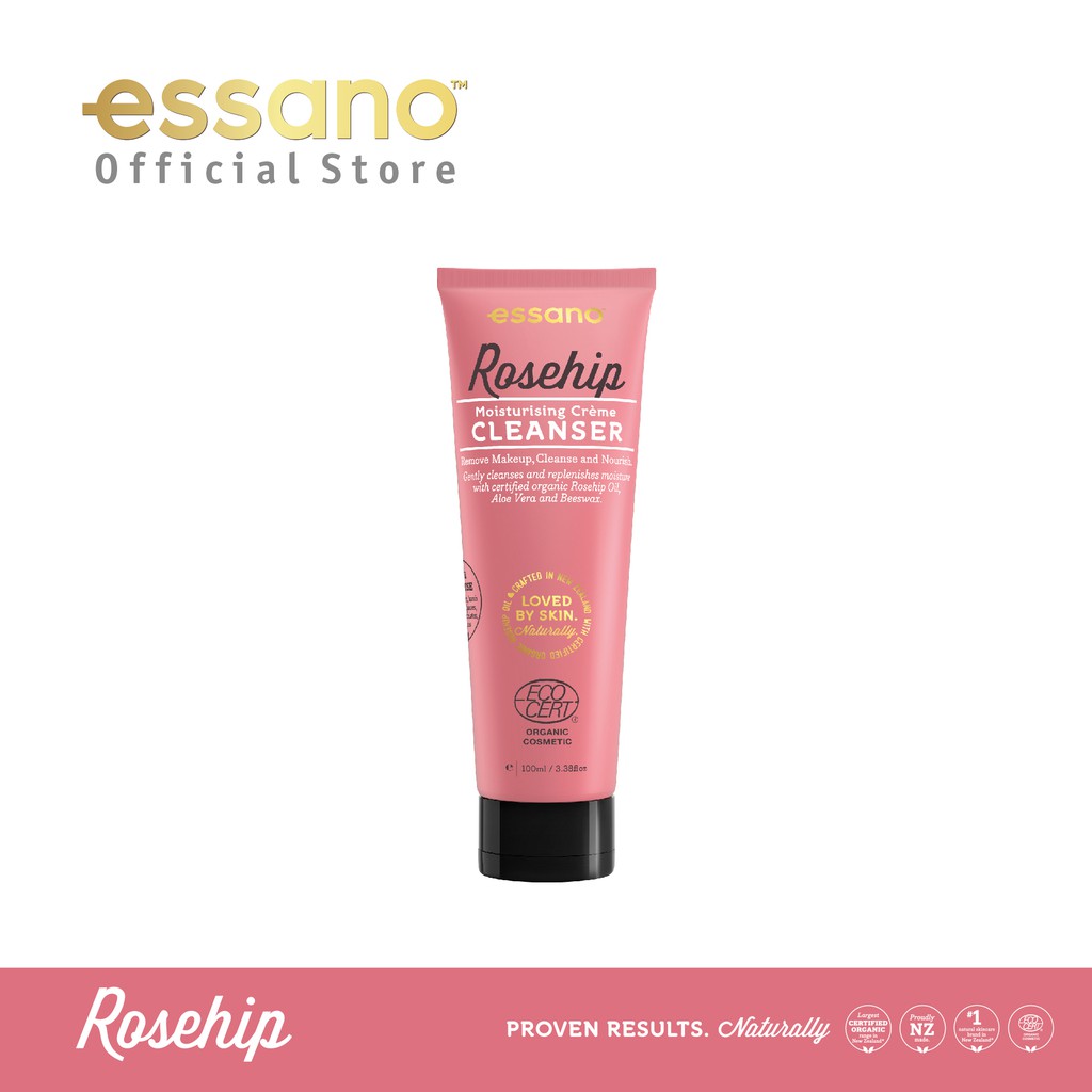 Essano Certified Organic Rosehip Moisturising Creme Cleanser (100ml ...