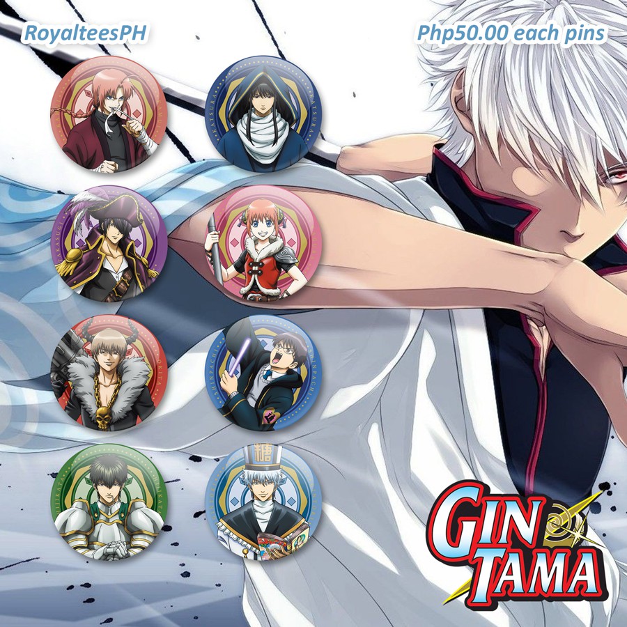 Gin Tama Button Pins / Badge | Shopee Malaysia