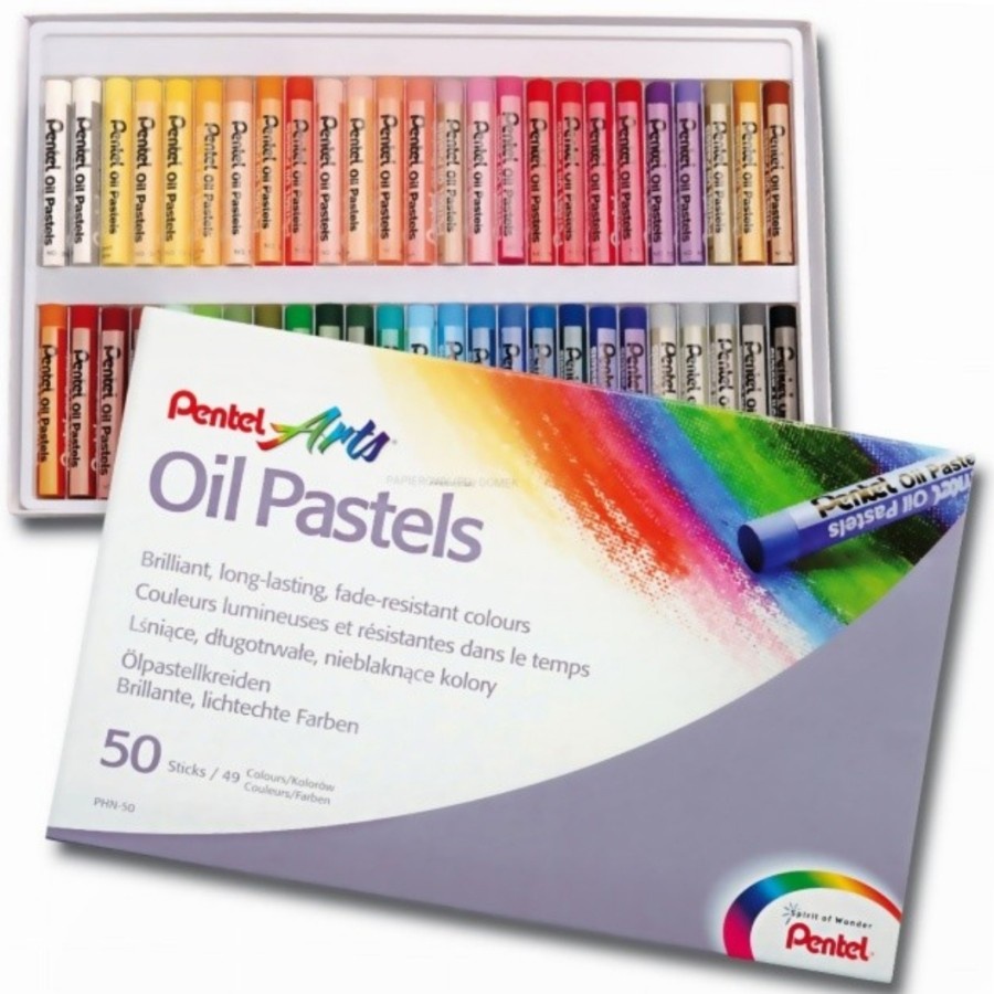 Crayon/rayon PENTEL Oil Pastel Arts 50 Colors ORIGINAL | Shopee Malaysia