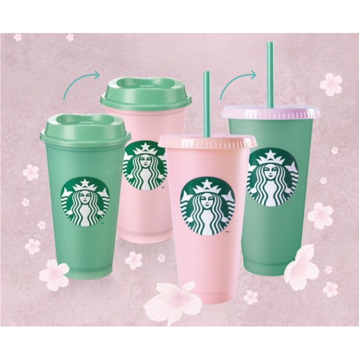  Starbucks Reusable Hot Cup Collection Pack Of 6 W/Lids 16 oz  Summer 2019: Home & Kitchen