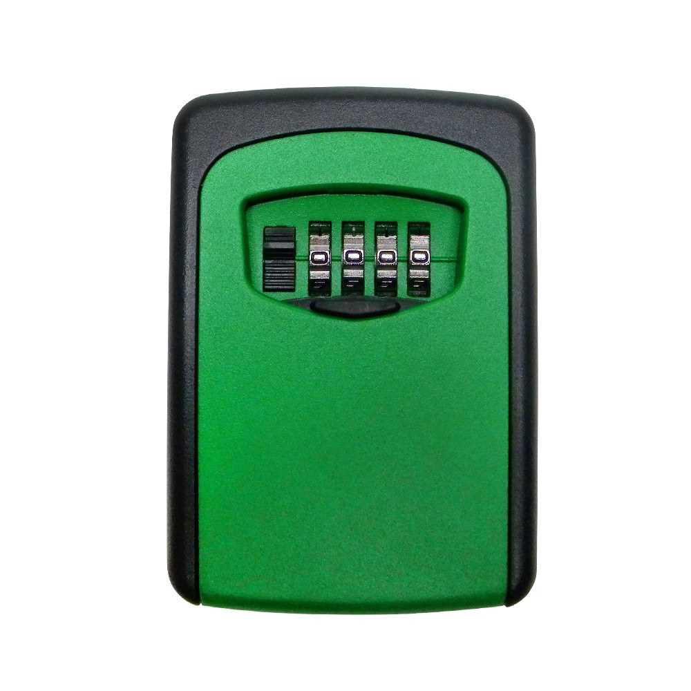 Wall Mounted Outdoor Key Storage Lock Box 4Digit Combination Password