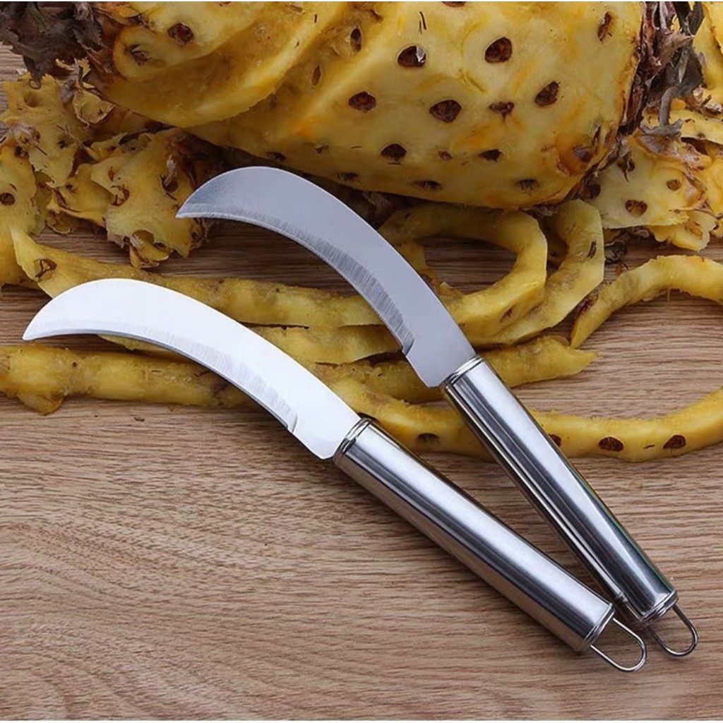 HIGH QUALITY Stainless Steel Banana curved knife Pineapple knife