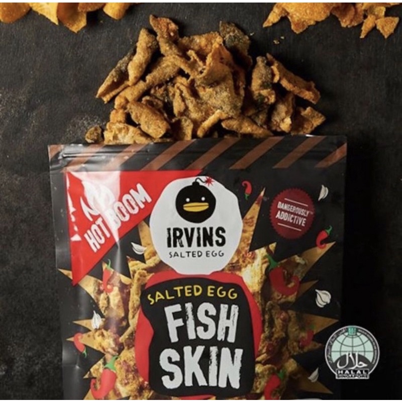 [HOT Boom] IRVINS Salted Egg Fish Skin Spicy (95Gr) | Shopee Malaysia