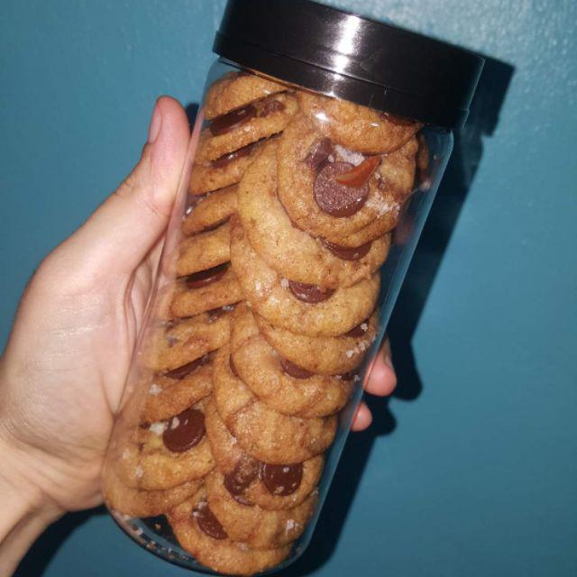 Cookies Callebaut Chocolate Sea Salt Biskut Raya Sea Salt Cookies