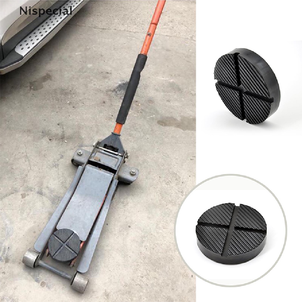 (Nispecial) Car Lift Jack Stand Pads Black Rubber Slotted Floor Pad