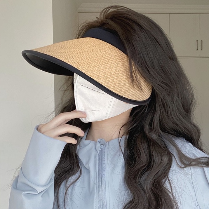 Bucket Hat For Women Large Head Sun Protection Beach Cap Wide Eaves  Breathable Fisherman Hat Sun Hats For Men Fashionable Summer