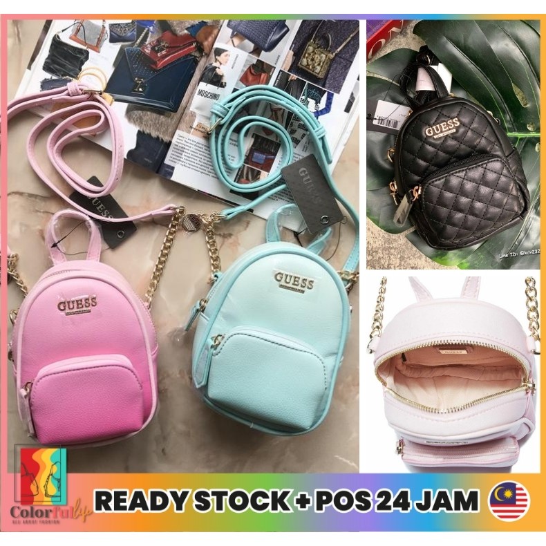 GUESS Factory Women s Evan Mini Crossbody Phone Bag Sling Women Beg Silang Bergaya Shopee Malaysia